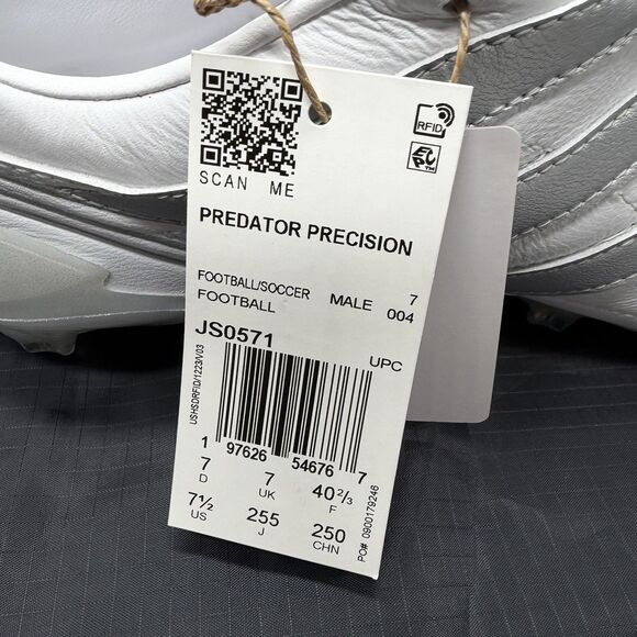 Adidas Predator Precision FG - JS0571 Made In Germany Men Size 7.5 New W/BAG main image 4